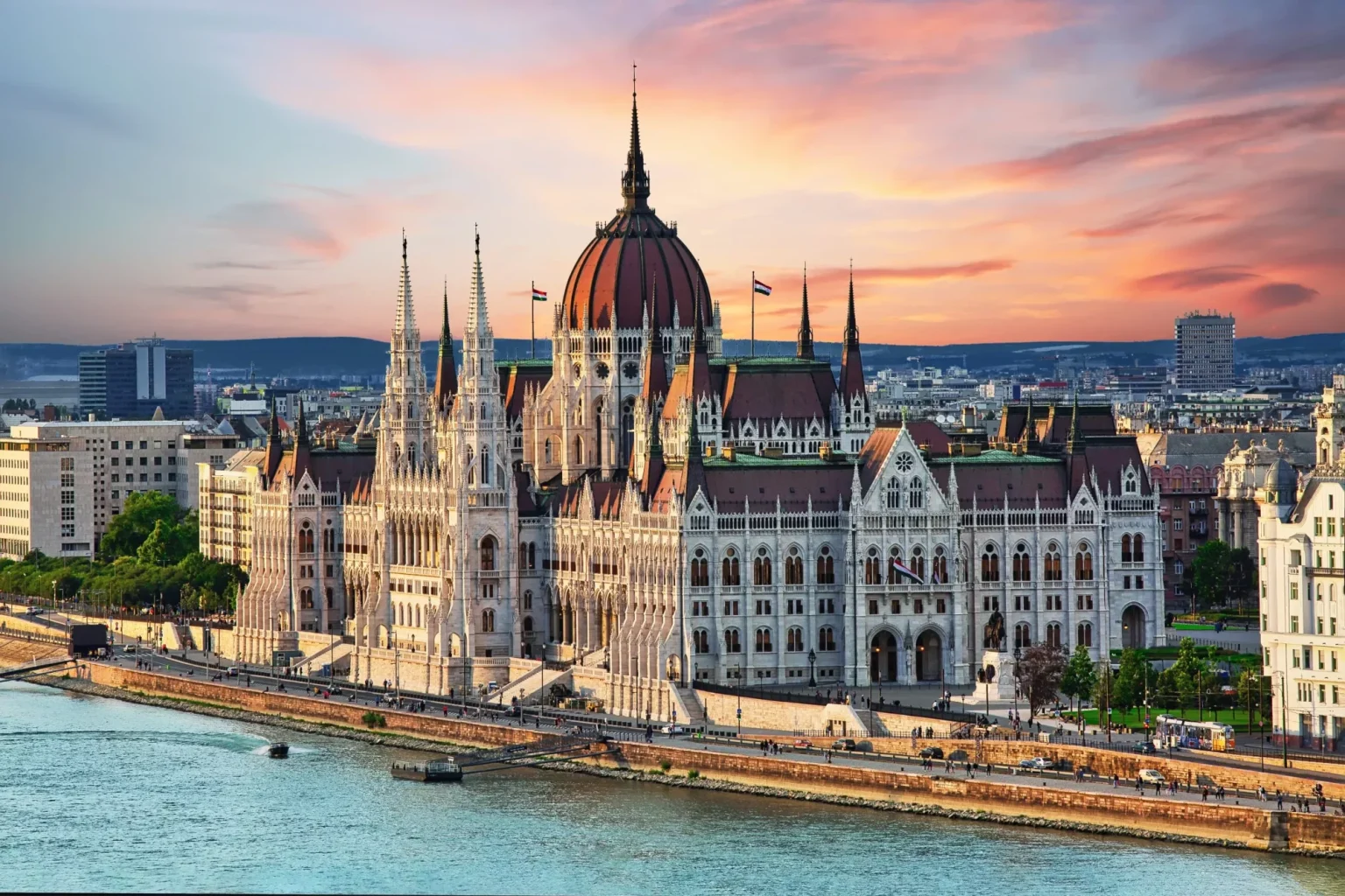 The Parliament building in Budapest
