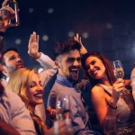 Fun and dancing with friends