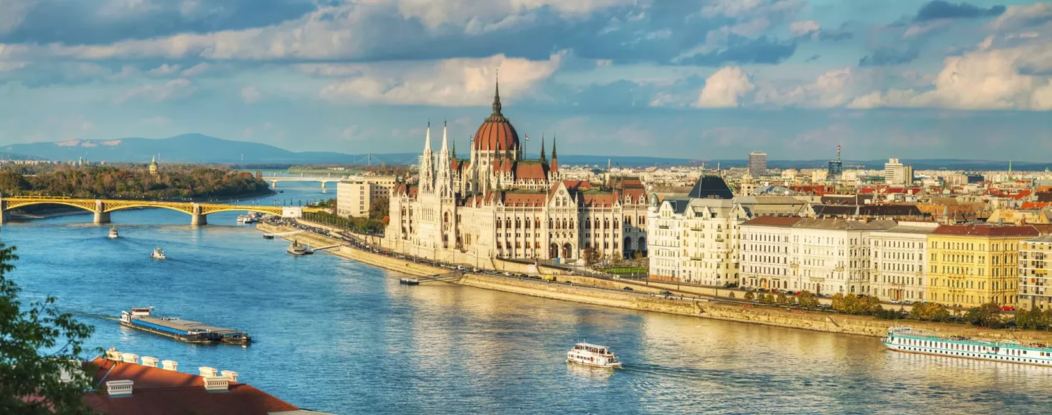 A panorama of Budapest