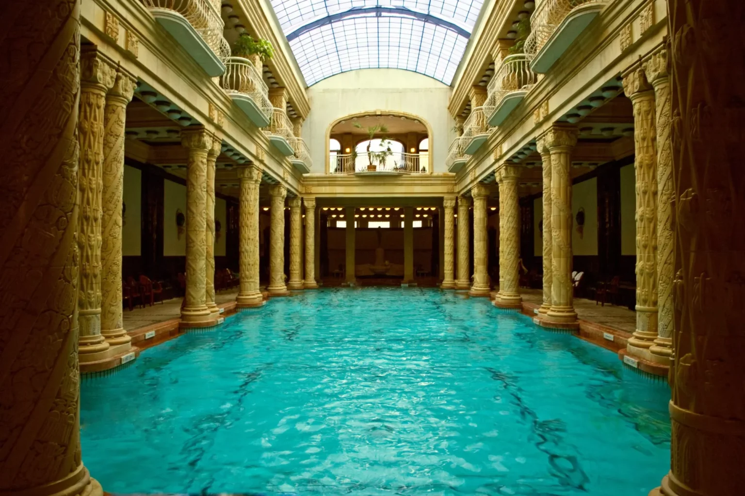 A thermal spa in Budapest
